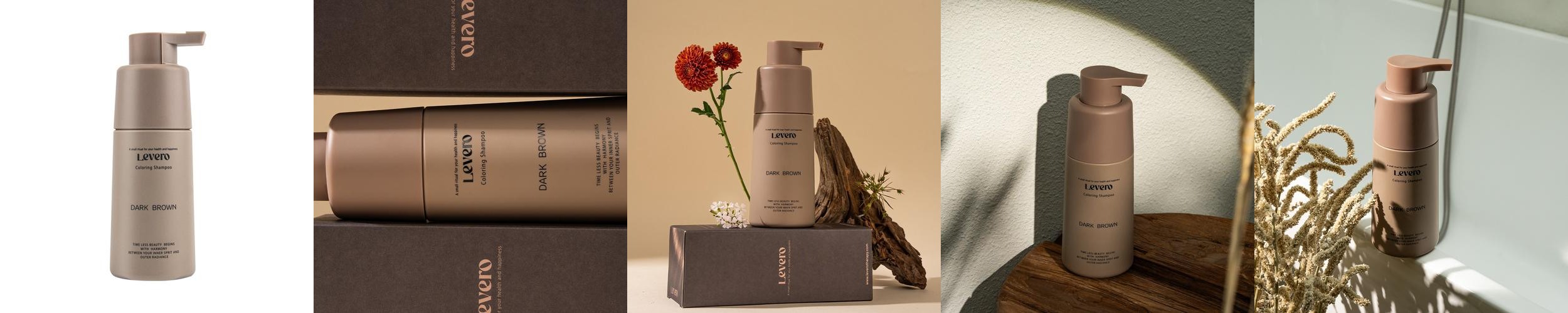 르베로 맥주효모 새치커버 염색샴푸 다크브라운, 300ml, 1개