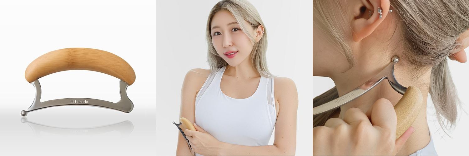 셀루바이 스테인리스괄사 바디 림프 마사지괄사 종아리 케어