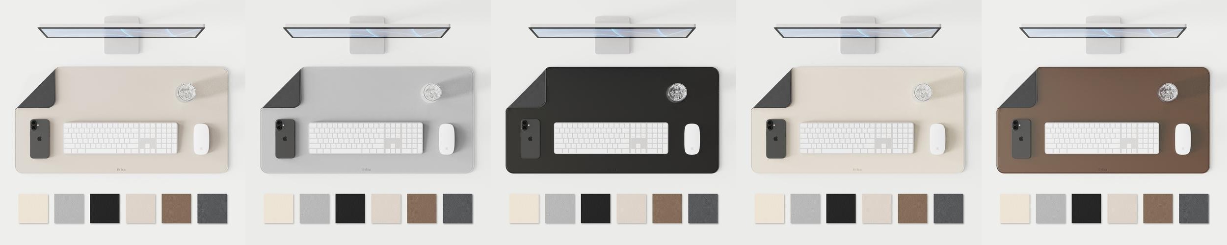 브릭사 가죽 데스크매트 논슬립 데스크패드 감성 책상 꾸미기 장패드 키보드 800x400mm