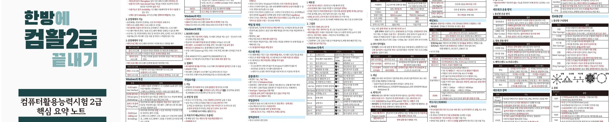 [한방에듀] 한능검+컴활 필기 풀 패키지 PDF
