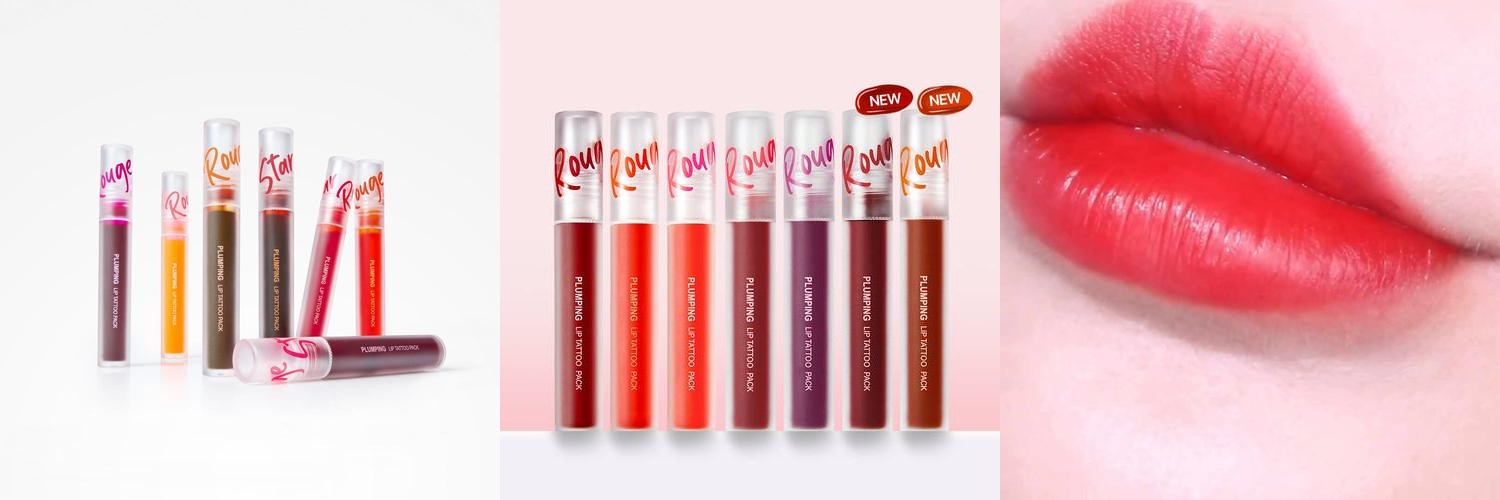 (1+1) 맥스클리닉 묻어나지 않는 플럼핑 립타투 립틴트 5g