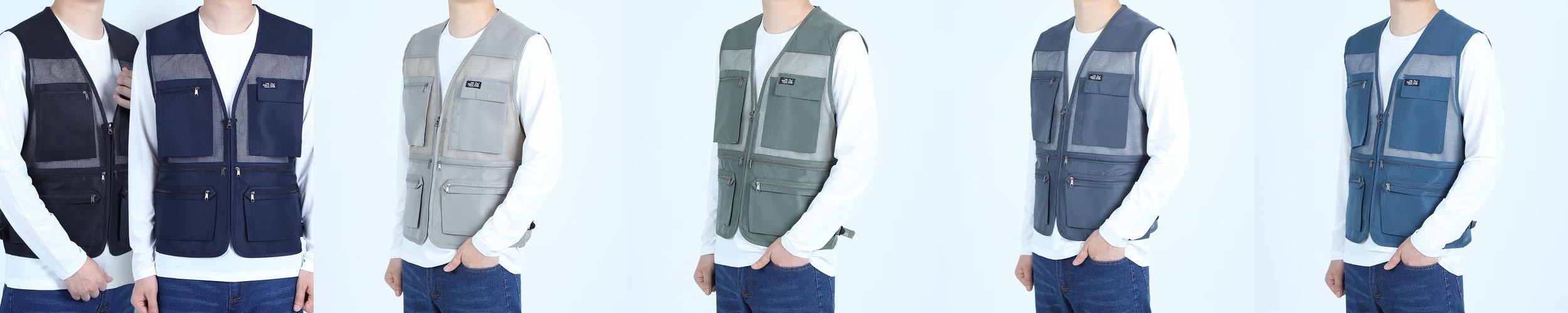 봄 여름 작업조끼 남자 망사 작업조끼 노가다 택배 단체 춘추복 빅사이즈