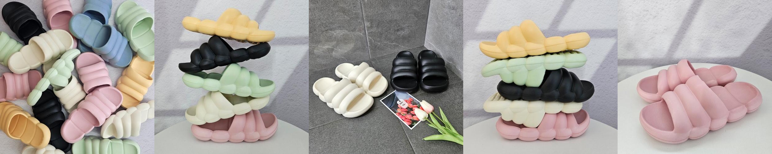 층간소음 실내화 거실 실내 슬리퍼 구름 슬리퍼 거실화 쿠션 임산부 마카롱 뚱카롱