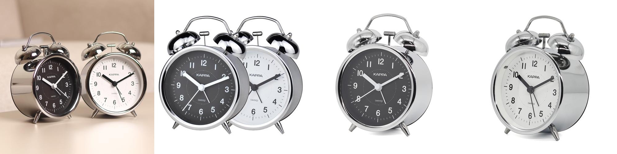 카파 무소음 클래식 시끄러운 자명종 알람시계 탁상시계 T917 v2