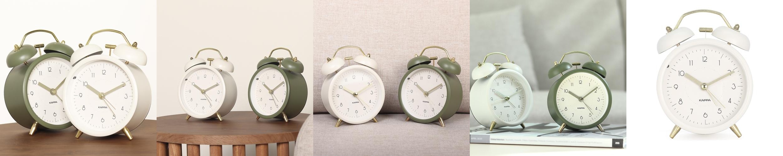 카파 무소음 클래식 시끄러운 자명종 알람시계 탁상시계 T917 v2