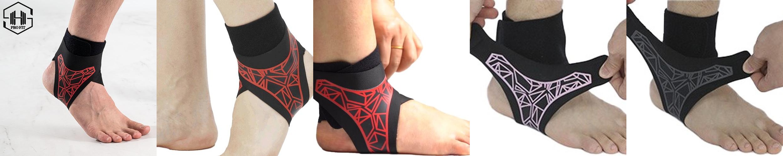 프로핏 발목보호대 아킬레스건염 아대 얇은 런닝 축구 골프 테니스 테이핑 밴드 반깁스