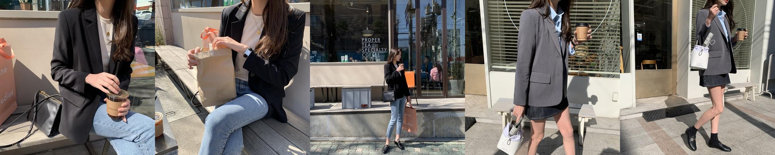 여자 싱글 테일러드 자켓 [체스]