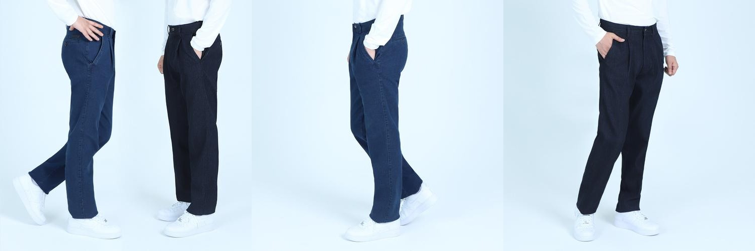 진청바지 블랙진 작업복 중년 남성 작업 스판 봄 여름 통큰 통청바지 일자 데님 빅사이즈