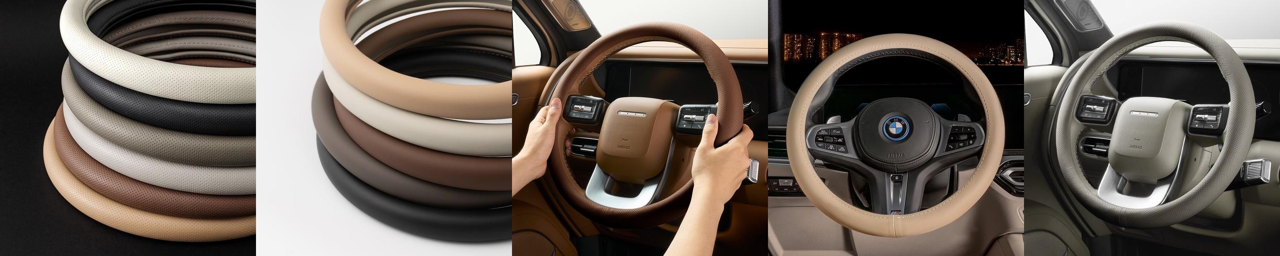 벤딕트 핸들커버 자동차 열선 겨울 여름 논슬립 핸들 커버 운전대 숨쉬는 타공 원형
