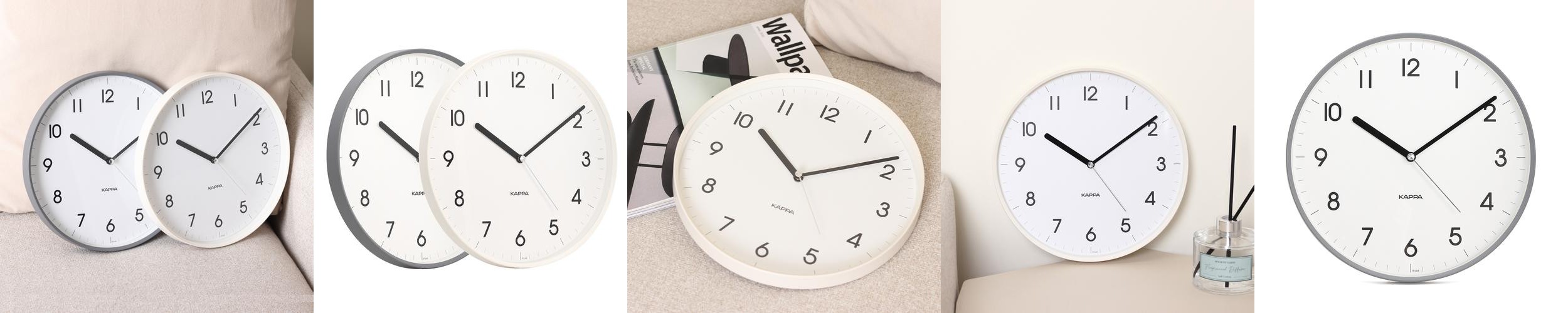 카파 무소음 벽시계 슬림 모던 벽걸이시계 IP249