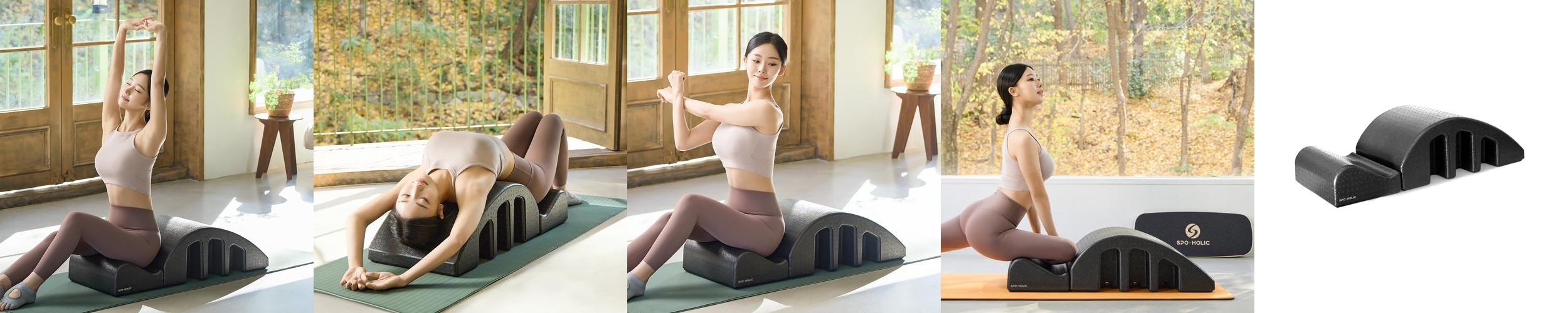 스포홀릭 스파인코렉터 필라테스 기구 스트레칭 아크 바렐 홈 트레이닝 소도구 아크바렐