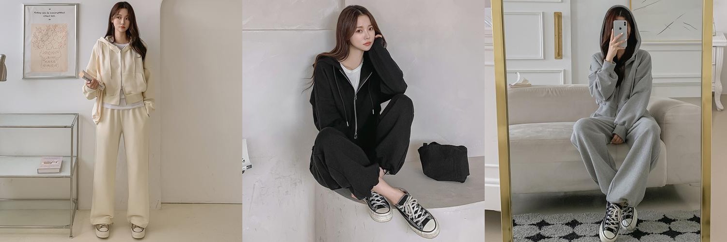 여성 트레이닝세트 크롭후드집업 츄리닝 트레이닝복 투웨이 와이드 상하세트