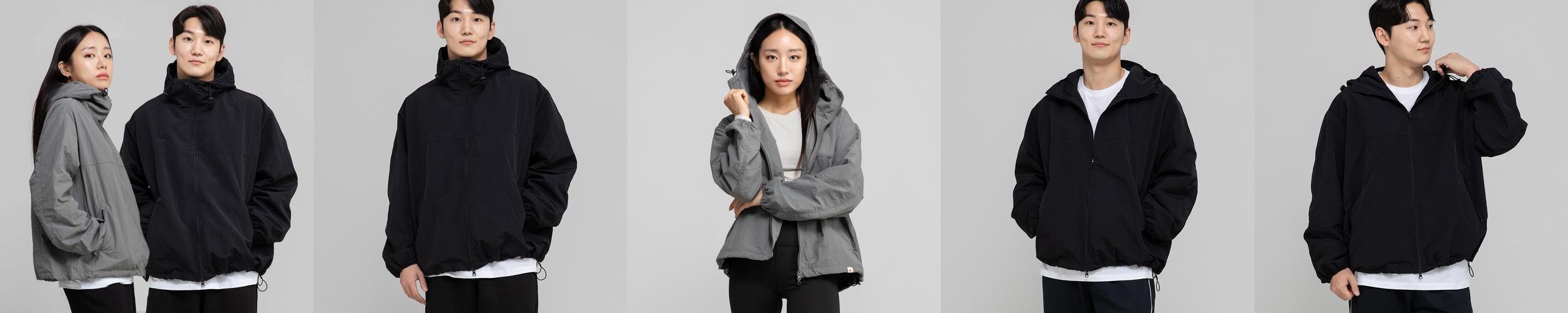 hgs 해결사 바람막이 오버핏 아메카지 윈드브레이커 남성 여성 캐쥬얼 고프코어 아우터