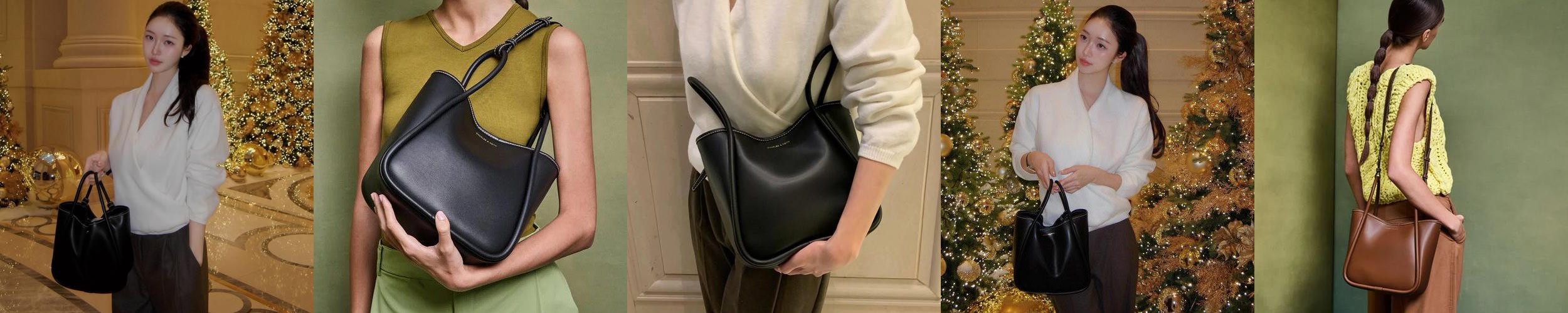 [찰스앤키스] 라일라 튜블러 슬라우치 토트백 3Colors CK2-30781483