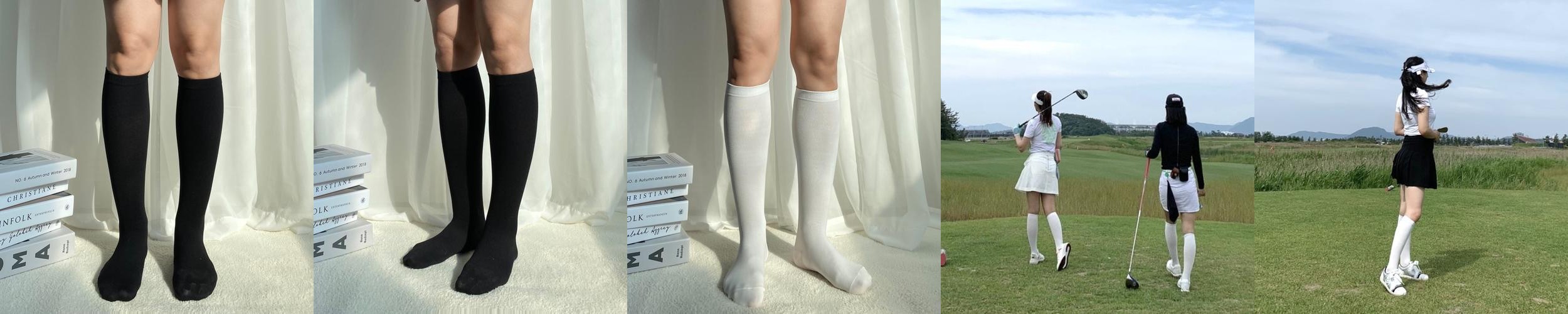 무릎길이 판타롱스타킹 니삭스 무릎스타킹 20D 150D 180D 기모 5켤레세트 겨울