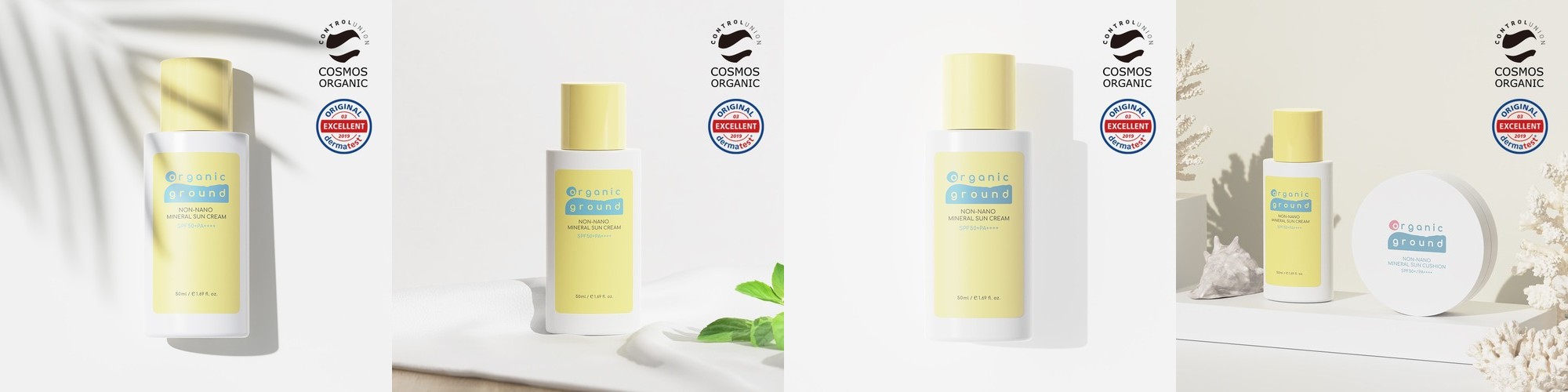 오가닉그라운드 유기농 선크림 논나노 무기자차 선크림 50ml SPF50+ PA++++