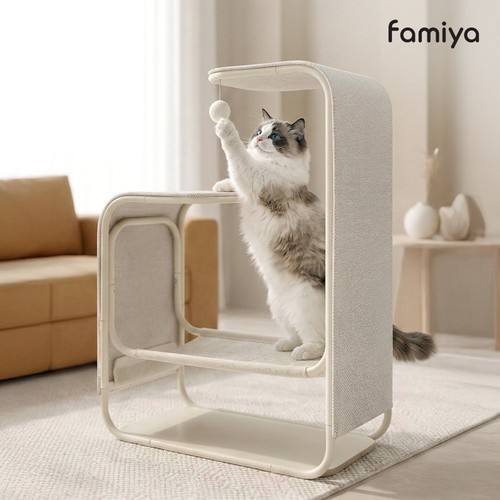 [파미야] 무브스테이 캣타워 미니 소형 스크래쳐 붙냥떼냥