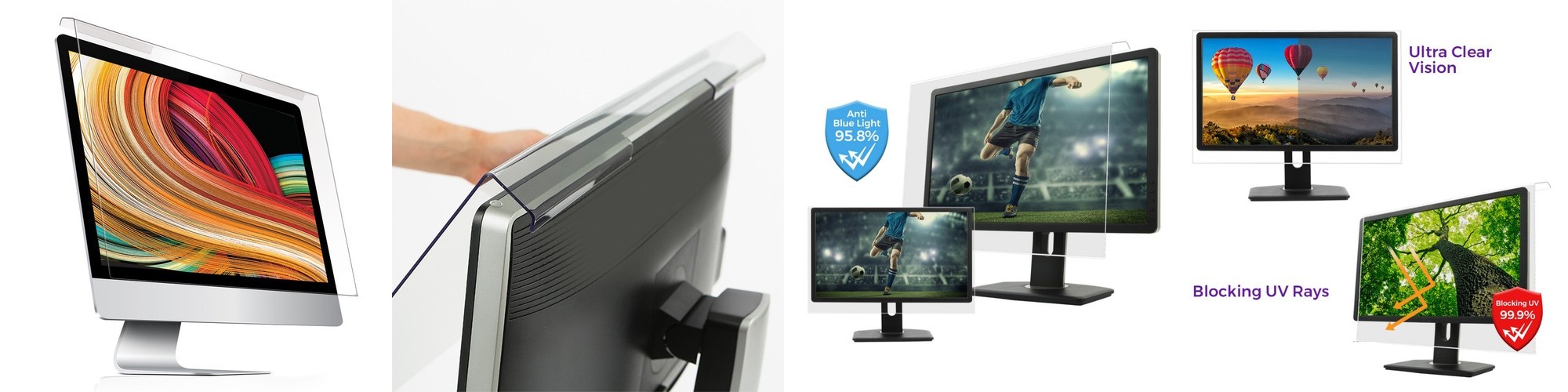 세이퍼 국산 거치식 모니터 블루라이트차단 필터 시력보호 필름 눈보호 화면보호기 SP13