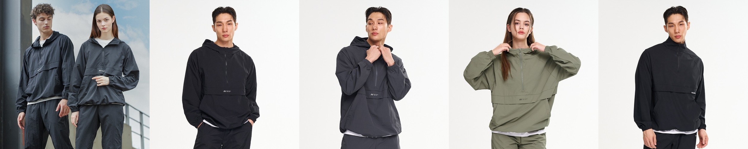 남자 여성 아노락 후드 러닝 자켓 바람막이 러닝복 긴팔 운동복 런닝 등산복