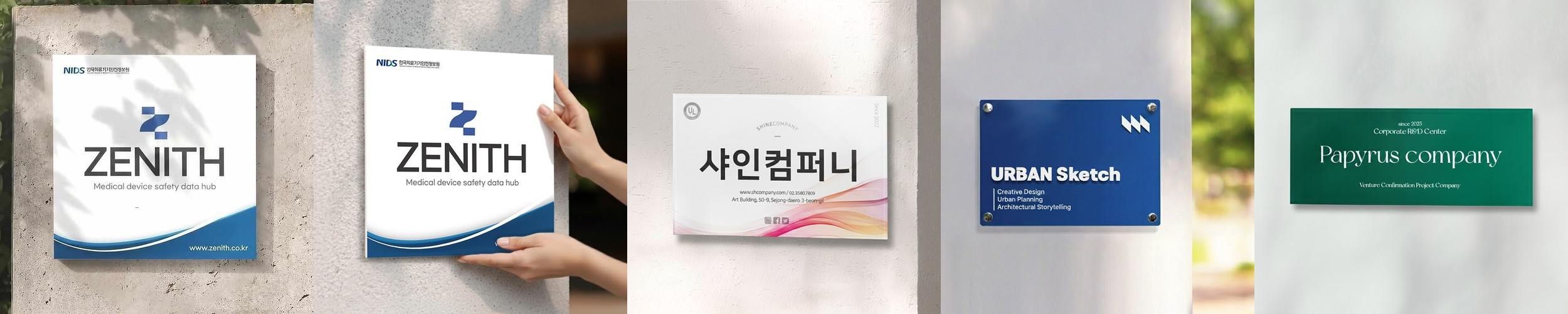 포맥스간판 아크릴현판 미니표지판표찰 야외벽도어사인제작 사무실명패안내판 정사각기본20×20