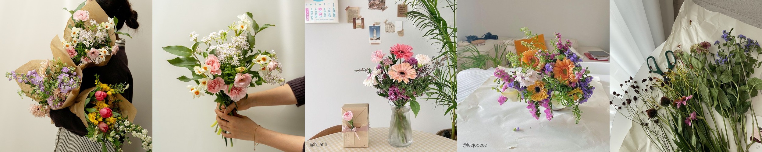 [BEST] 랜덤 플라워 럭키박스 (소형/특대형) 정기구독 제철꽃믹스 생화 택배 양재꽃시장 꽃다발 졸업식