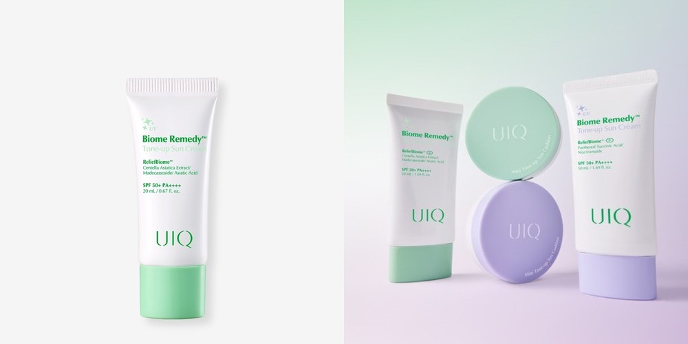 유이크 바이옴 레미디 톤업 선크림 그린 미니 20ml (SPA 50+ PA++++)