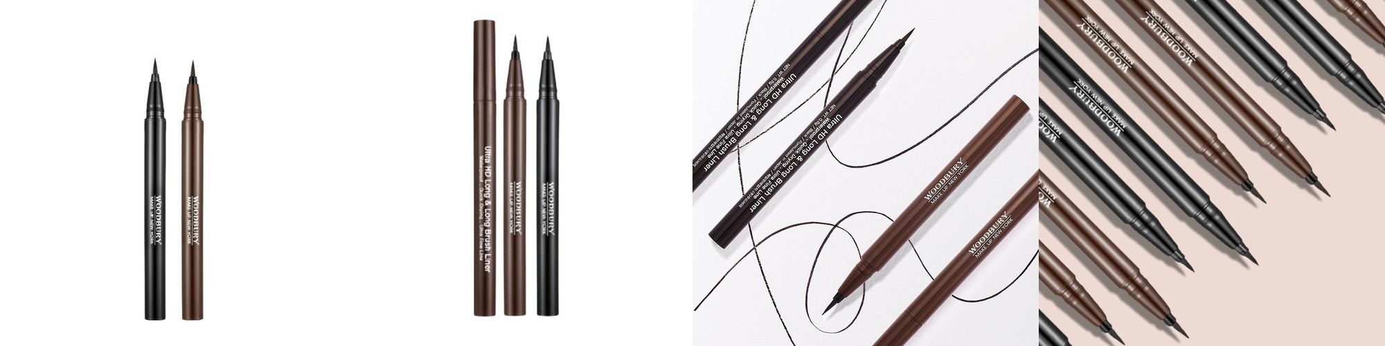 [우드버리] 롱앤롱 UHD 브러쉬 아이라이너 0.6g (2color)