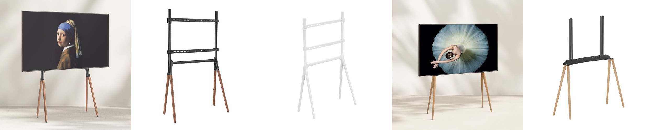 TV 스탠드 이젤형 티비 거치대 EdgeO Arte 삼성 lg 호환 좌우회전 이동식 대형