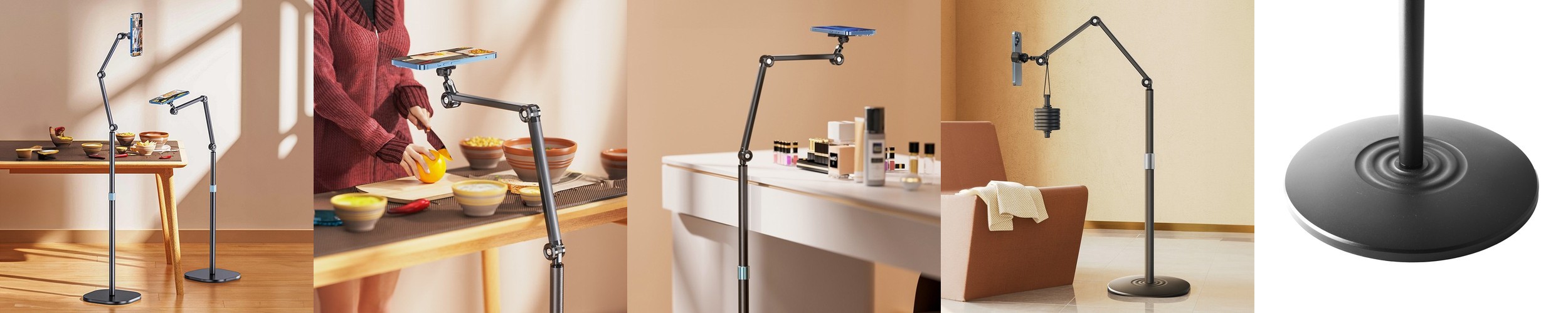 런닝머신 핸드폰 거치대 휴대폰 스탠드 자바라