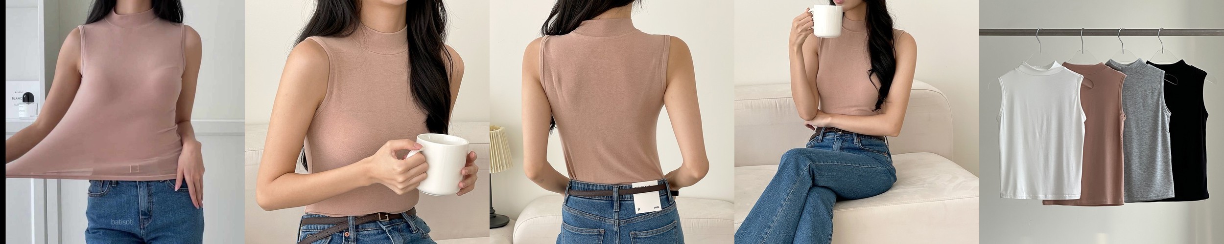 여성 여름 스킨 냉감 무광 볼레로 골프 이너 여성골프웨어