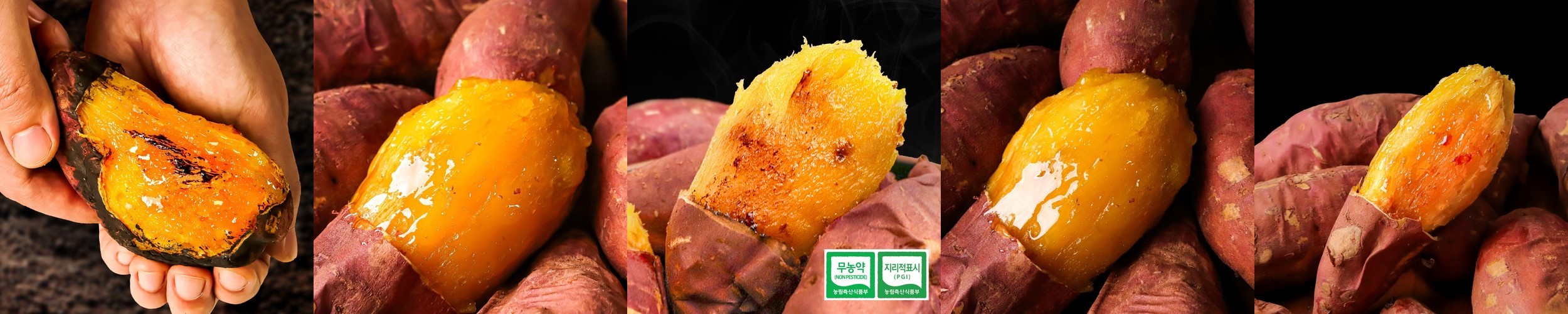 해남 호박고구마 꿀 고구마 3kg 5kg 호풍미 베니하루카 세척