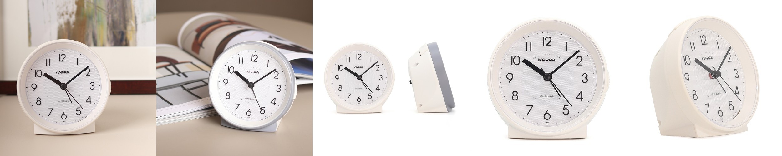 카파 무소음 탁상시계 피아노 멜로디 알람시계 T928