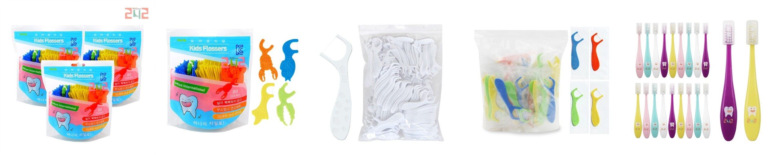 더트웰브 일회용 유아 치실 40개입 어린이 아기 치실