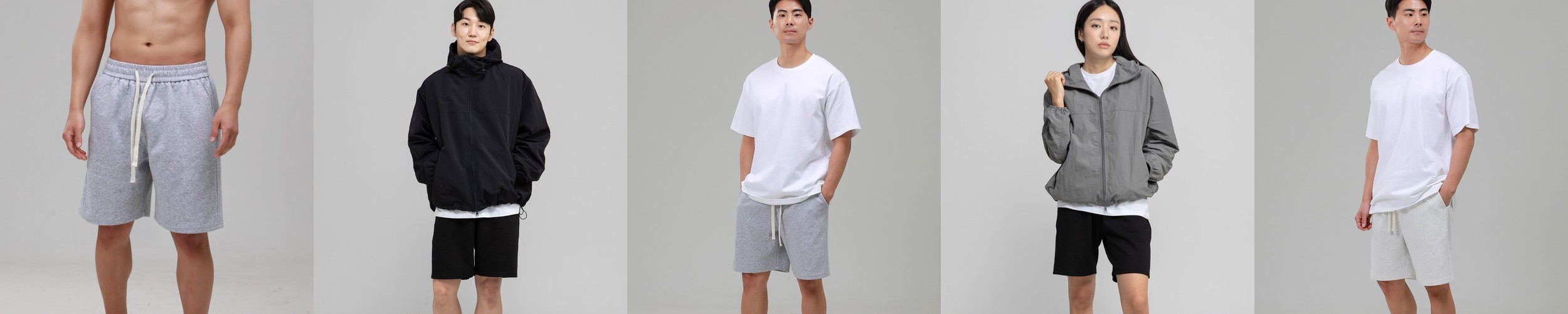 남자 반바지 밴딩 트레이닝 여름 팬츠