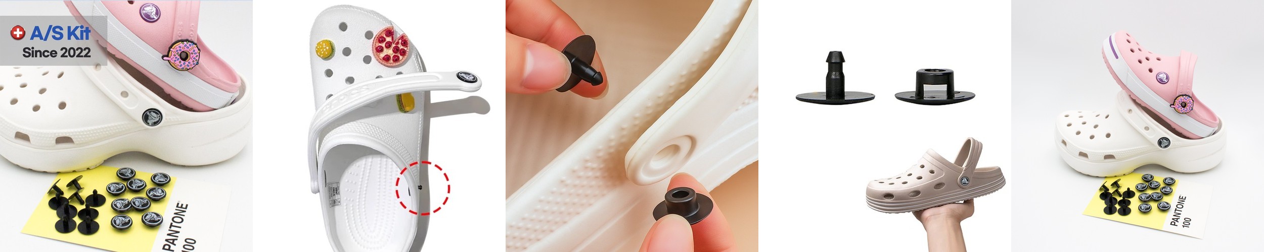 클로그 리벳 AS 버튼 수리 수선 부품 단추 크룩스 리뱃