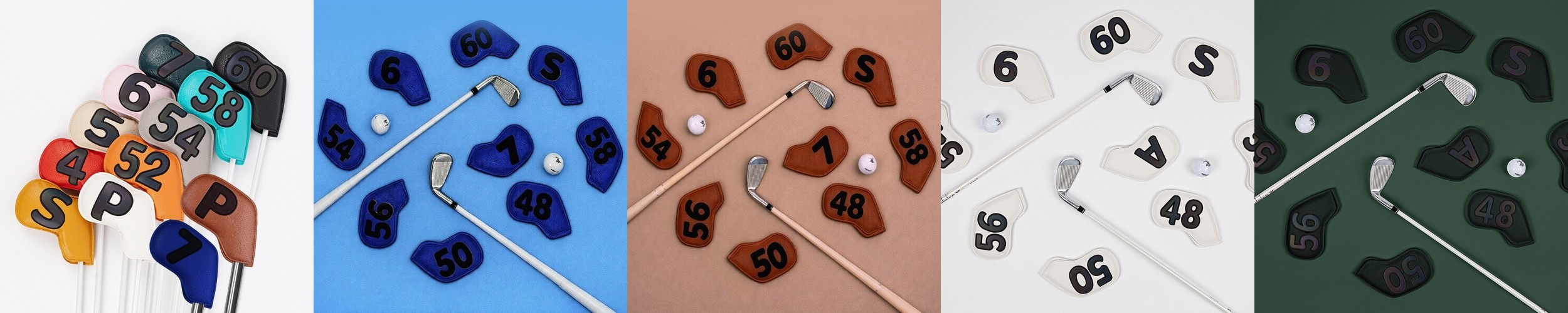 스미스앤레더 골프 가죽 아이언커버 마그네틱 1P