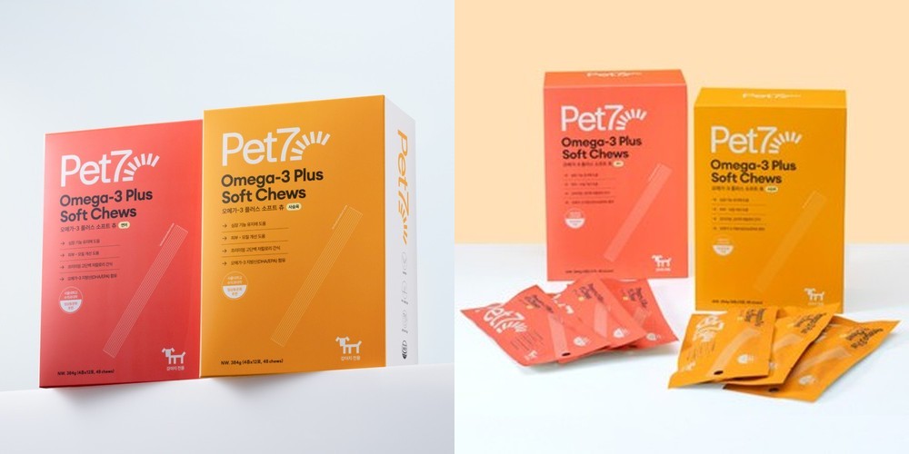 펫세븐 강아지 애견 간식 육포 져키 연어 오메가3 플러스 소프트츄 4츄x12봉, 1박스