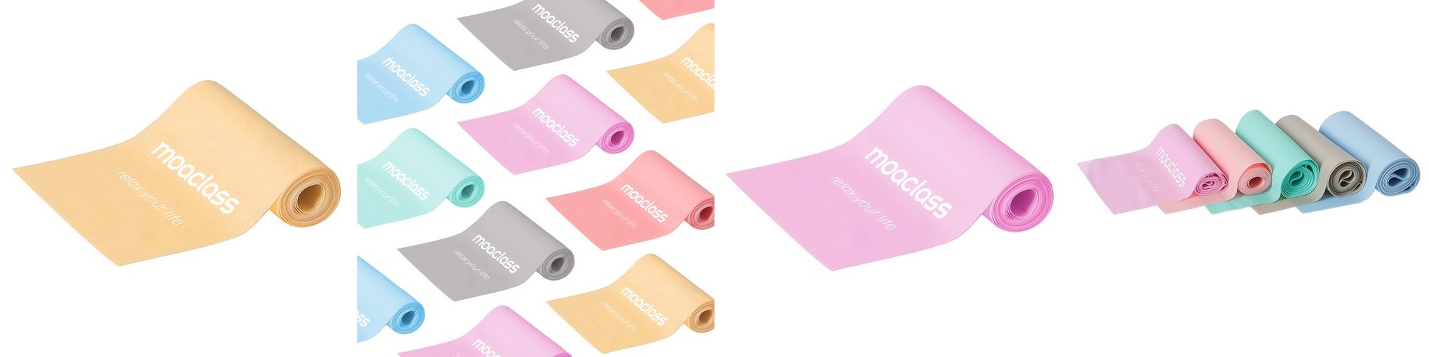 모아클래스 스트레칭밴드 고무 헬스 탄력 필라테스 요가 운동 스포츠 1단계