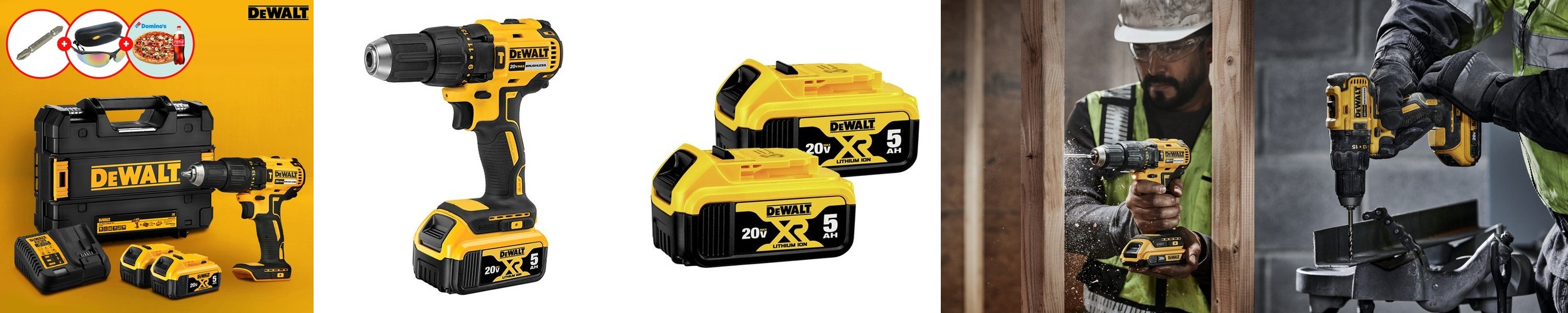 디월트 20V 전동 충전해머드릴 무선 드릴 드라이버 콘크리트 타공 DCD7781P2