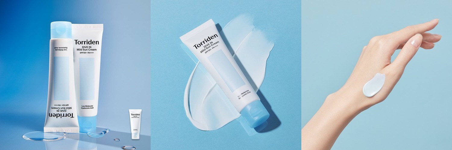 토리든 다이브인 무기자차 마일드 선크림 60ml x2개 (SPF 50+ PA++++) +클렌징 폼 30ml 증정