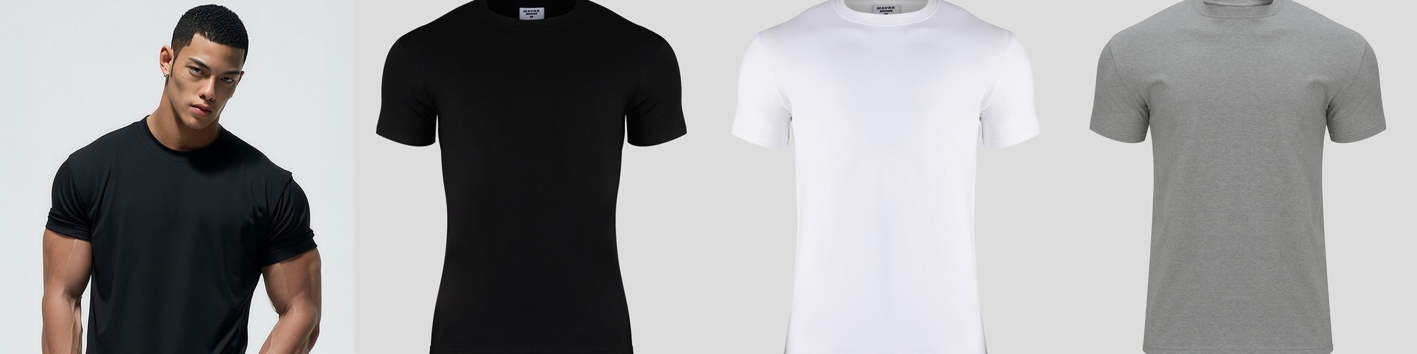 MAVRK(매버릭), 데일리 스몰로고 머슬핏 티셔츠 (4COLORS)