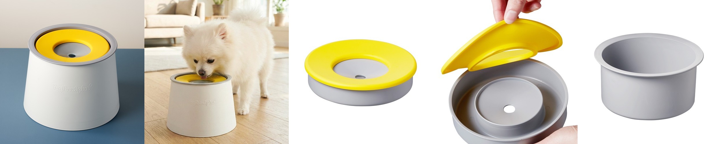 마이플러피 강아지밥그릇 고양이 물그릇 실리콘 높이조절 착착시리즈 그릇 보울