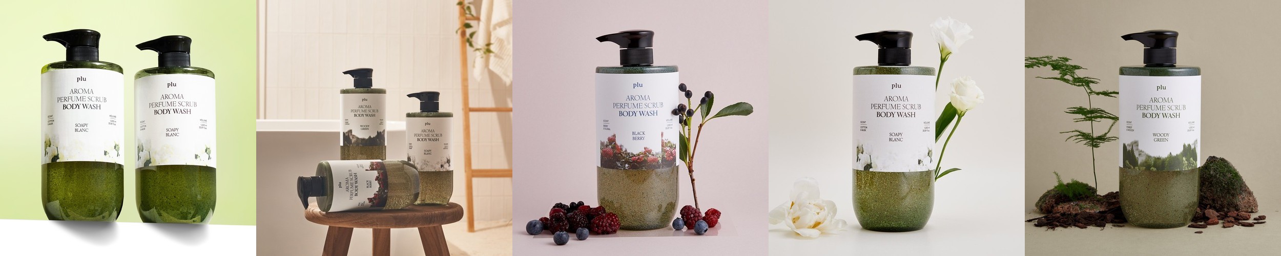 [플루] 1+1 아로마 퍼퓸 스크럽 바디워시 1000ml 소피블랑