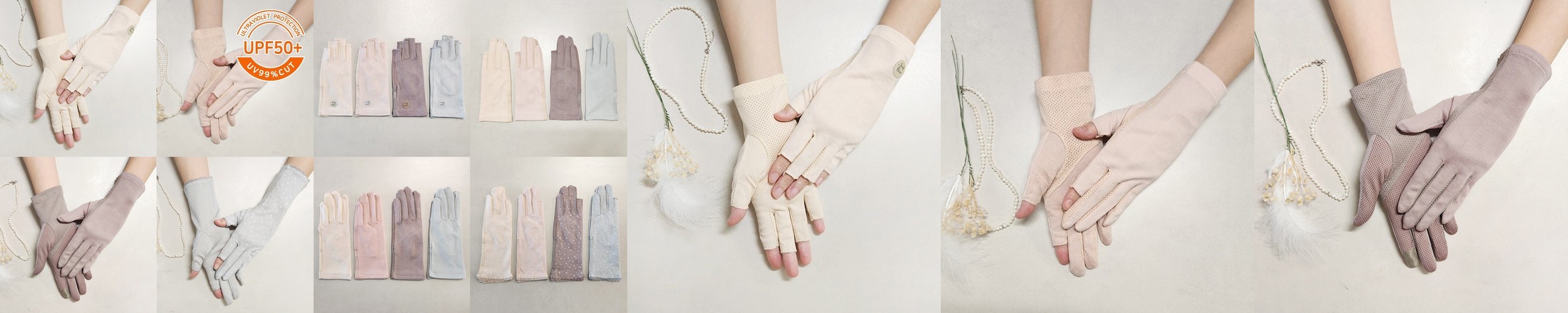 자외선차단장갑 여성 운전장갑 여름 운전용 손가락 장갑