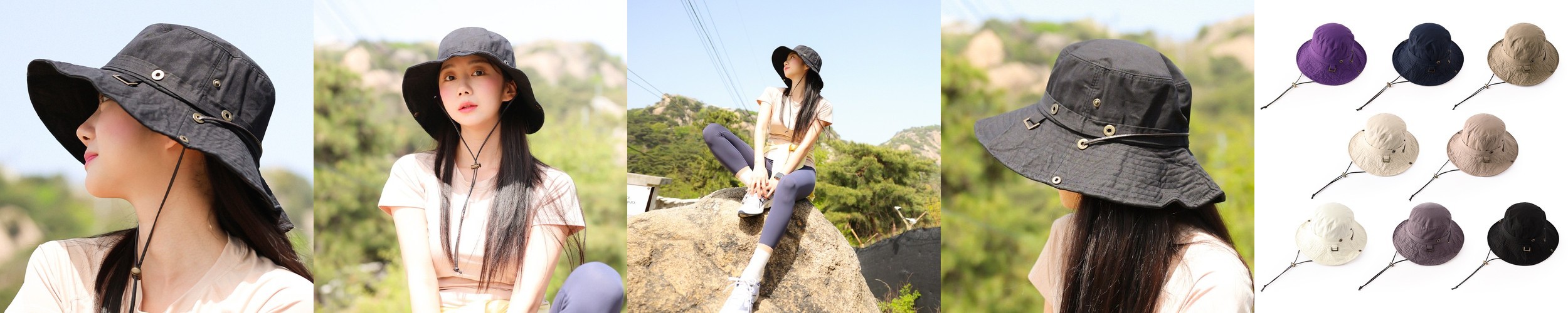 국내생산 부니햇 여성 남자 와이어 대두 등산모자 여름 빅사이즈 햇빛가리개모자 정글모