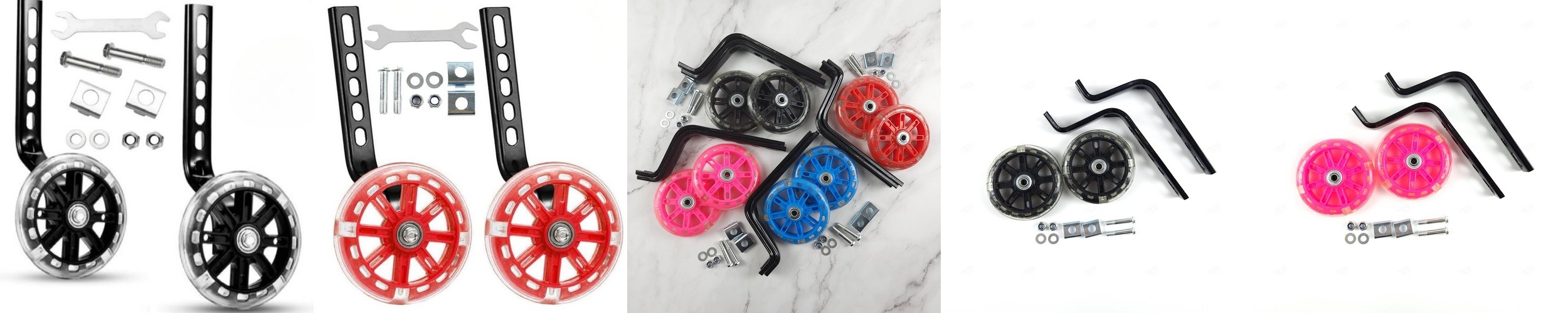 자전거 보조 바퀴 자전거 LED 보조 바퀴 세트