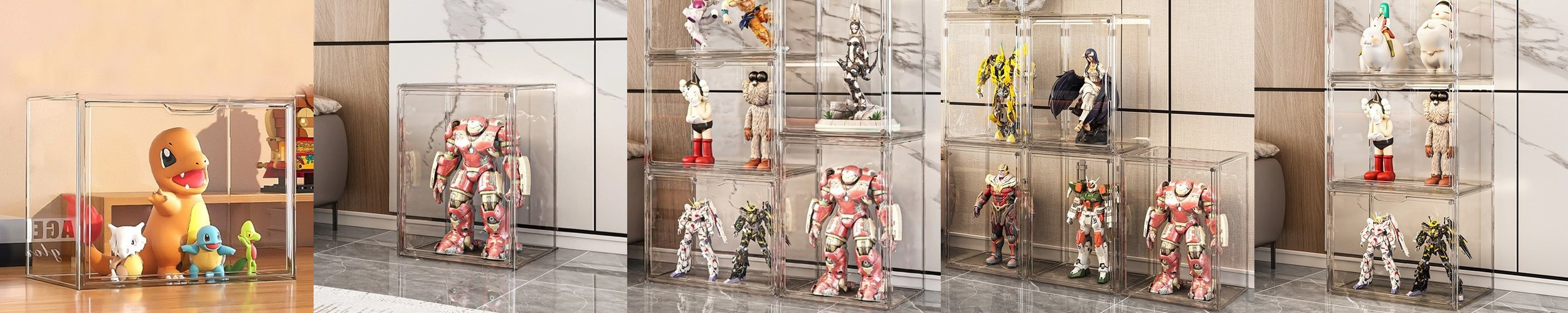 UV차단 피규어장식장 투명 케이스 레고 진열장 보관함 특대형