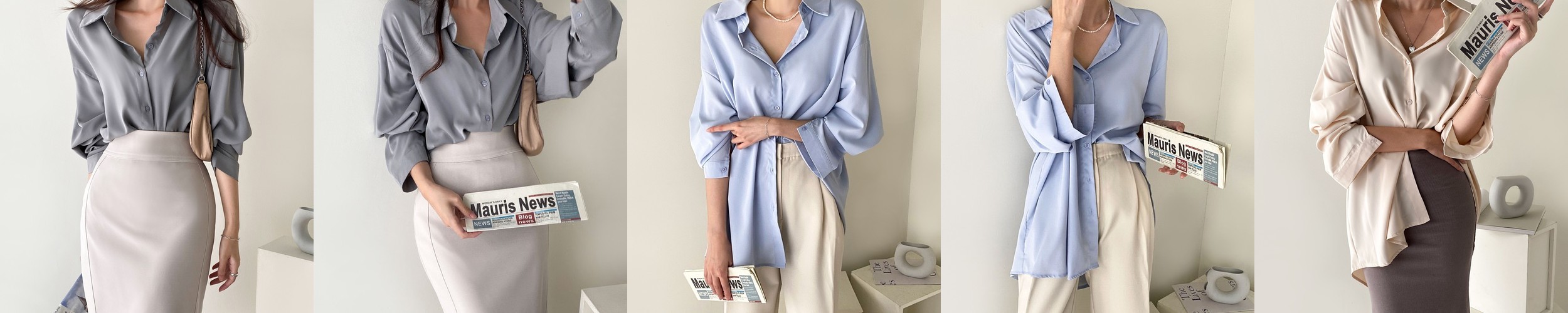 [엔드에이/무배] 차르르 루즈핏 롱 셔츠남방