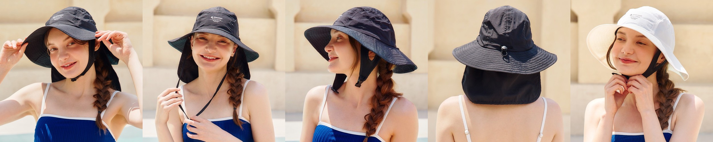 서핑모자 서핑햇 UV차단 서프햇 비치 물놀이 여름 휴양지 모자 남자 여성