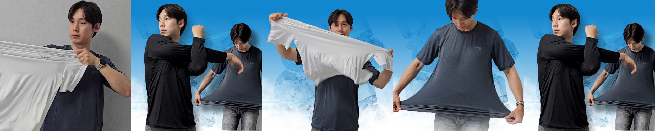 작업복 티셔츠 여름 기능성 쿨 냉감 등산 작업티 상의 반팔 남자 여자 남성 여성